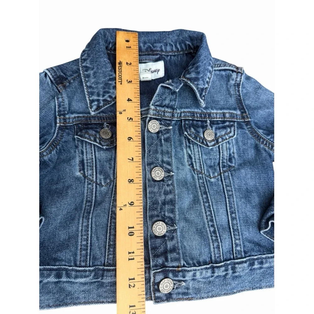 Gap X Disney Mickey Mouse Toddlers Kids Icon Denim Jean Jacket Patch #III8-1